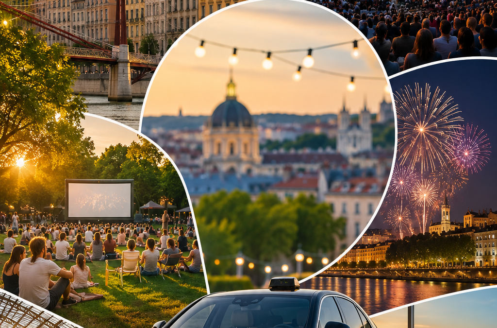 Été 2026 à Lyon : réservez votre VTC pour tous les grands événements de juillet et août